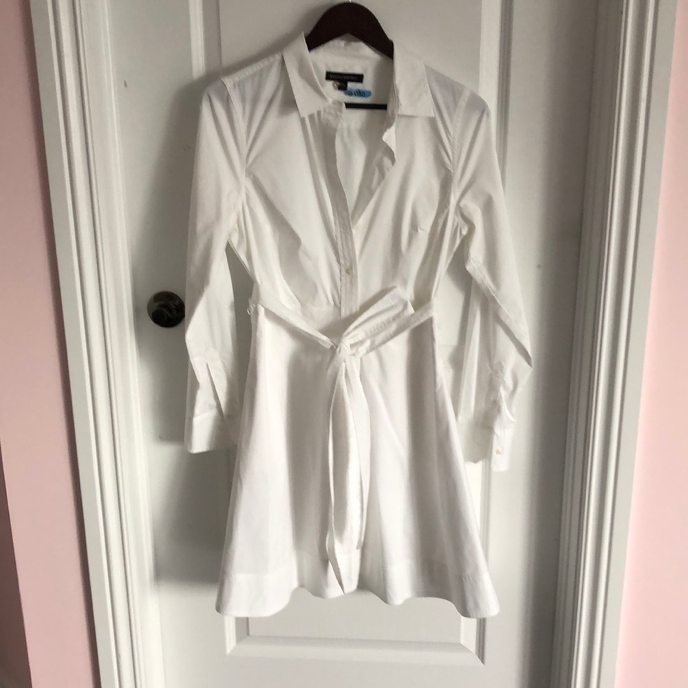 Fit and flare shirt dress